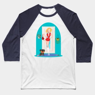 Just A Girl Who Loves Fashion And Animals Baseball T-Shirt